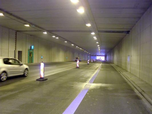 Mercatortunnel an der A59 Duisburg