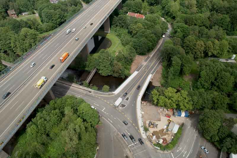Ersatzneubau der Wupperbrücke nach Fertigstellung und Verkehrsfreigabe als Möglichkeit für den Schwerlastverkehr